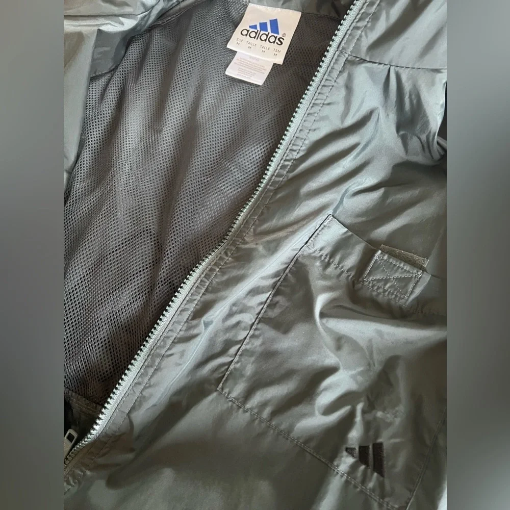 Vintage adidas windbreaker hooded jacket size medium